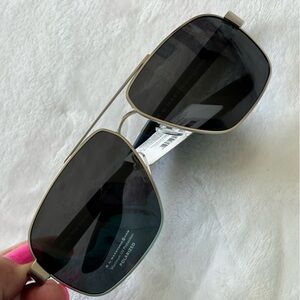 M BY MAXSTUDIO Men's Aviator Rectangular Polarized Sunglasses--MX9457--NWT